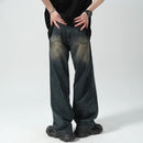 Straight-leg Loose-fit Jeans Pants Casual Streetwear For Men High Street