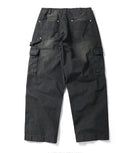 Distressed Cargo Pants Men Multi-Pocket Retro Safari Style Loose Wide Leg Zipper Fly Trousers Men