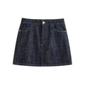 Denim skirt on a white background, Obroi