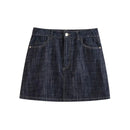 Denim skirt on a white background, Obroi