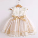 Summer Lace Princess Dresses For Kids Birthday Dress Flowers Girls Dress Children's Birthday Party Costume Infant Dress