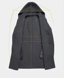 Men's Winter Coat Wool Overcoat Elegant Trench Coats Luxury Warm Hooded Jacket Long Blazer Casual Outerwear Windbreaker