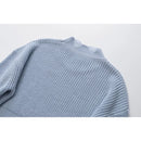 Autumn Women Vintage Lazy Hole Crop Knit Sweater Oversize Pullover Chic Top