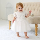 Baby Girl Christening Gown White Lace First Birthday Baptism Dress Infant Clothing