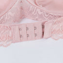 Bra Women Lace No Steel Ring Underwear Four Row Buckle Fixed Shoulder Strap