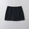 Lace Splicing Bag Hip Half Body Skirt Women Summer Short Skirt