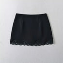 Lace Splicing Bag Hip Half Body Skirt Women Summer Short Skirt