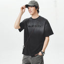 Men Gradient Washed Summer Loose Casual T-shirts Streetwear Oversize T Shirt
