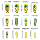 Fruit Press on Nails with Pineapple Design Green Press on Nails
