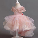 Pink glittery dress on a mannequin against a dark background, Obroi