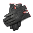 Winter Leather Gloves For Men Fleece Thickened Warm Riding Mittens Male Driving Touch Screen