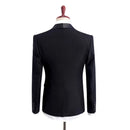 Wedding Suits for Men Burgundy Black Blue Khaki Groom Wedding Suit Slim Fit Shawl Collar Prom Suits