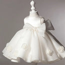 Kid Girls Birthday Party Dresses Children Clothing Baby Wedding Princess Dresses Bow Flower Toddler