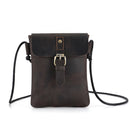 Genuine Leather Men Vintage Casual Messenger Bag Mini Leather Shoulder Crossbody Bag