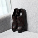 Italian Luxury High Quality Elegant Male Natural Business Formal Solid Oxfords Shoes