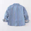 Baby Boy Girl Cotton Striped Shirt Infant Toddler Child Blouses Long Sleeve Kid Outfit Spring Autumn Baby Clothes 1-10Y