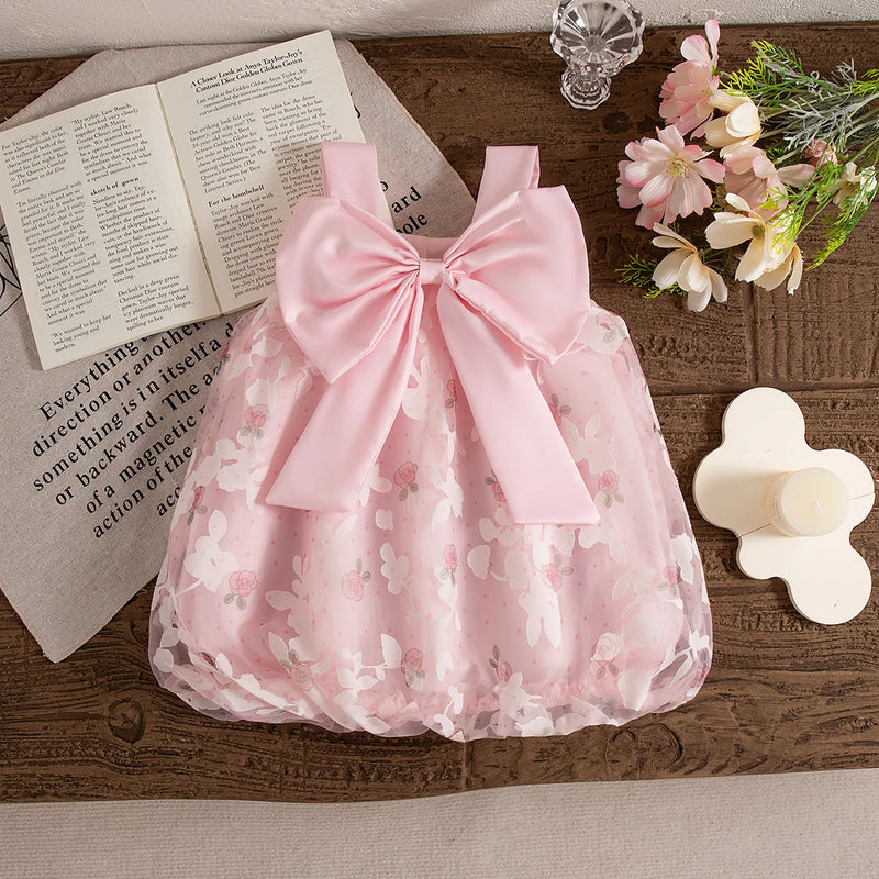 Dress for Baby Girl Flower Chiffon Dress Infant Girl Birthday Party Clothes Pink / 8(12-18M) Dress for Baby Girl Flower Chiffon Dress Infant Girl Birthday Party Clothes Pink / 8(12-18M)