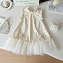 Girls Dress Summer Kids Clothes Sleeveless Cute Embroidery Party Baby Costumes Clothing Elegant
