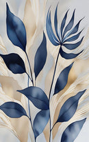 Retro Botanical Abstract Modern Leaves Art Poster Canvas Painting Wall Prints Picture for Living Room Home Decor