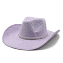 Autumn Denim Men's Top Panama Jazz Hat Bent Edge Large Brim