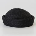 Flat Berets Women Hand Woven Natural Straw Sun Hat Circle Concave Top Church Derby Party Beach Hat