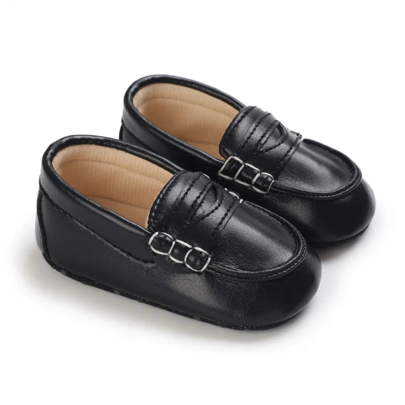 Leather Infant Crib Shoes for Baby Boys Loafers Newborn Footwear Toddler