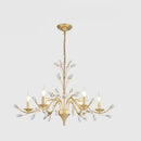 Crystal LED Ceiling Chandelier Villa Living Room Lighting Modern Restaurant Bedroom Candle Droplight