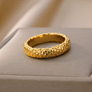 Rings For Women Men Gold Color Ring Female Male Engagement Wedding Party Finger Jewelry Gift