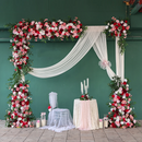Party Decorations Customized Pink Greenery Artificial Rose Hydrangea Flower Arrangement Event Backdrop Props valentine's day