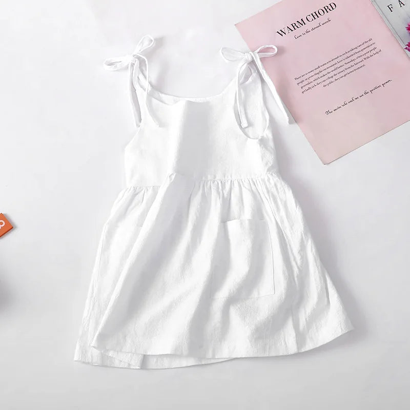 Girls Summer Casual Dress For 2-6T Girls Princess Wedding Party Gift