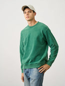 Spring Oversize Ripped Design Sweatshirts Men Peaching Density Fabric Vintage
