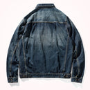Denim jacket men's retro work jacket casual lapel denim jacket