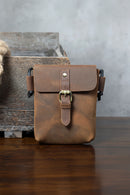 Genuine Leather Men Shoulder Bag Outdoor Leisure Light Mini Messenger Bag