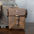 Genuine Leather Men Shoulder Bag Outdoor Leisure Light Mini Messenger Bag