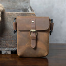 Genuine Leather Men Shoulder Bag Outdoor Leisure Light Mini Messenger Bag
