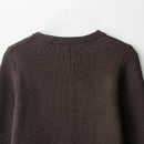 Women With Taseel Coffee Single Button Knitted Sweater Female Chic Lady Outfits