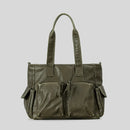 Capacity Tote Bag Multiple Pockets Women Handbags Luxury Soft Leather Shoulder Purses