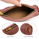 Genuine Leather Women's Bag Handwoven Retro Saddle Bag Casual One Shoulder Crossbody Bag