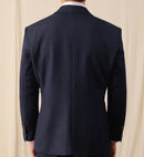 Men Blazer Denim Jacket Men Single Breasted Business Men Blazer Gentleman One Button Wedding Groom Formal Suit