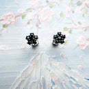 Pentagonal Flower Stud Earrings Europe Glam Fine Jewerly For Women In 925 Sterling Silver