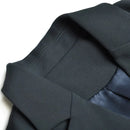 Spring Skirts Suit Women Notched collar Long sleeve Black Belt Blazer Mesh Skirt