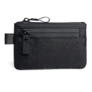 Black zippered pouch on a white background, Obroi