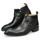 Casual Shoes Man Boots Genuine Leather Ankle Formal Zipper Dress Shoes Safety