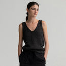 Women Spring and Summer Loose Hollow Breathable Knitted Sleeveless