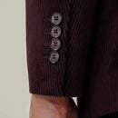 Spring Men Smart Slim Red Corduroy Blazer Coat Blazers Coats