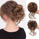 Messy Bun Hair Piece Tousled Hair Extensions With Claw Clip Curly Hair Bun Scrunchie for Women Girls