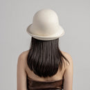 Winter Hepburn Hat For Women Wool Retro Felt Hat Warm Hat Bonnet