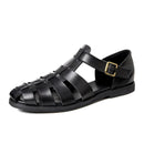 Summer Casual Genuine Leather Sandal Men Gladiator Sandals Breathable Beach Shoes