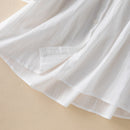 V Neck Elegant Summer Cotton Shirt Ladies Short Sleeve Tops Sweet Loose Lace Women Blouse Casual