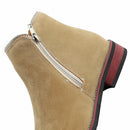Men's Chelsea Boots Soft Leather Boots Zip Men High Top Boots Men Casual Shoes